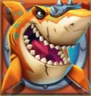 Orangefarbener Hai Razor Shark slot
