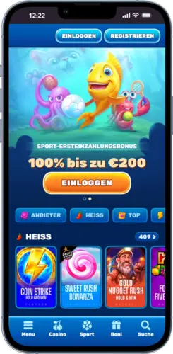 Razor Shark App Casino-Seite in Safari öffnen
