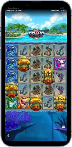 Razor Shark Freispiele Gewinn auf Mobilgerät